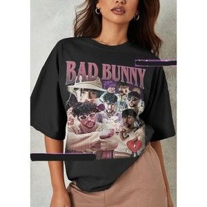 Bad Bunny Shirt, RAP Hip-hop T-shirt, Vintage Shirt, Gift For Music Fan